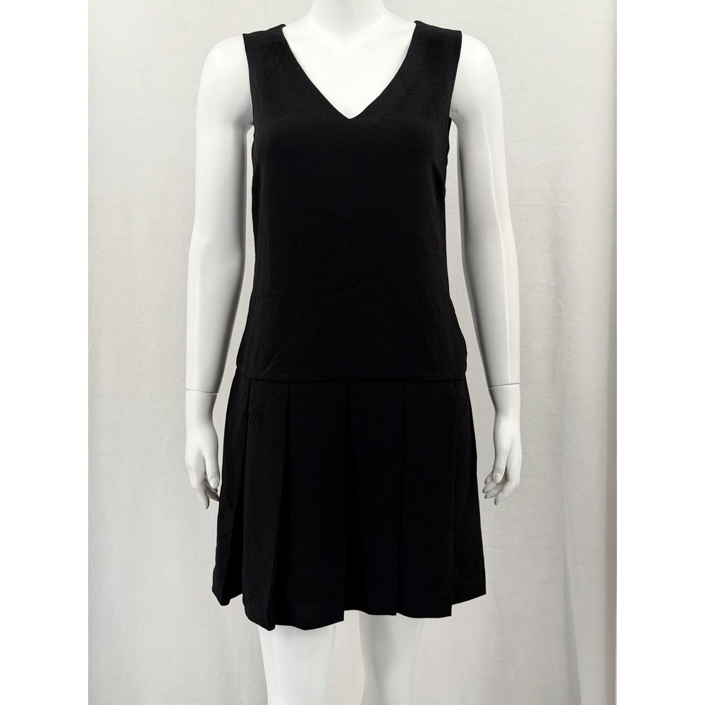Marc By Marc Jacobs Dress Womens Small Black A-Line Pleated Sleeveless